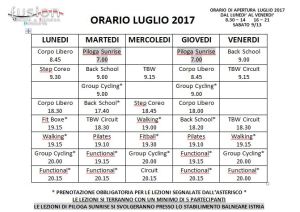 orario estate